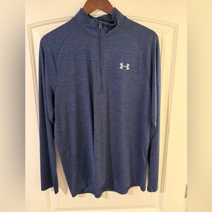 Under Armour Blue Quarter-Zip Pullover Large
